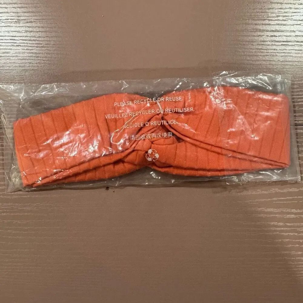 🏈 New Aerie Orange Wrap Headband